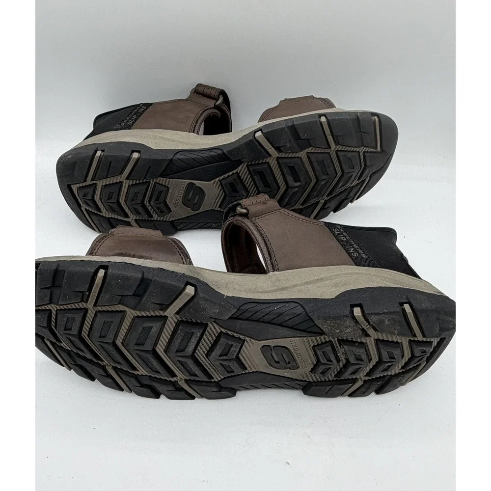 Skechers Tresmen Reece Slip In Men's Sandals Chocolate Brown SN205289 Size 9